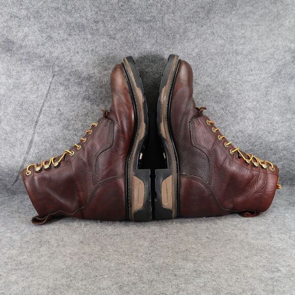 Tony Lama Shoes Mens 10 Boots Work Timber Lace Up Leather Waterproof Utility Mid - Picture 11 of 16